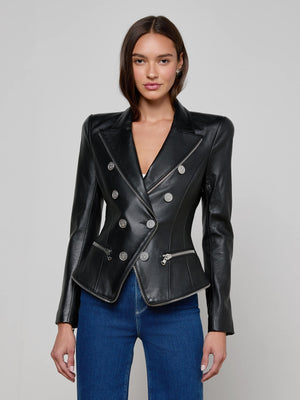Ottilie Leather Blazer