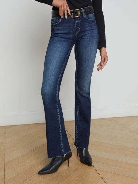 Sneeki Low-Rise Straight-Leg Jean jean L'AGENCE   