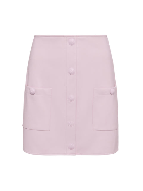 Truman Vegan Leather Mini Skirt skirt L'AGENCE   