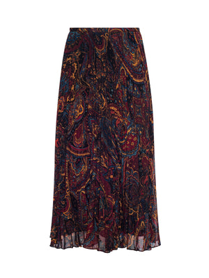 Fernanda Pleated Midi Skirt