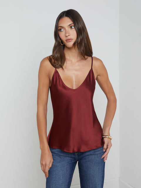 Lexi Silk Camisole tank top L'AGENCE   