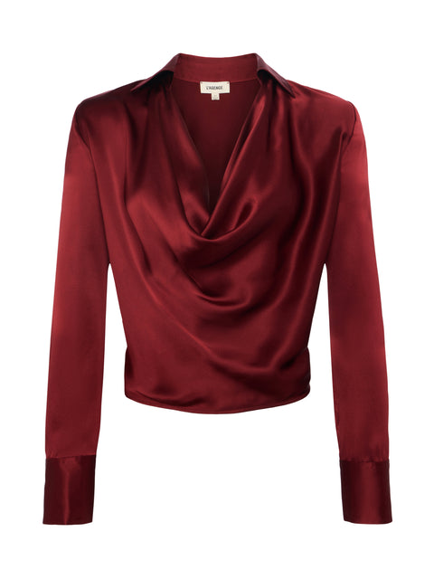 Lotus Silk Blouse blouse L'AGENCE   