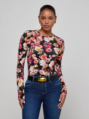 Tess L / S Crew Clustr flrl