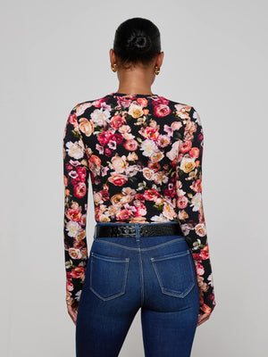 Tess L/S Crew Clustre flrl
