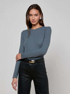 Tess L / S Crew Neck Tee