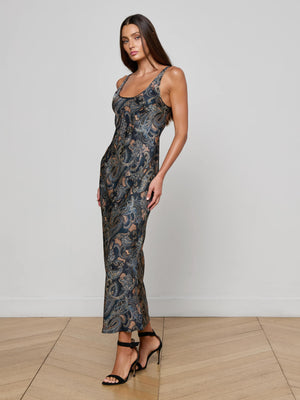 Akiya Satin Maxi Dress