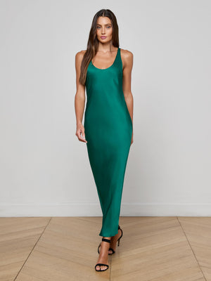 Akiya Satin Maxi Dress