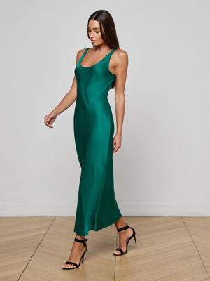 Akiya Satin Maxi Dress