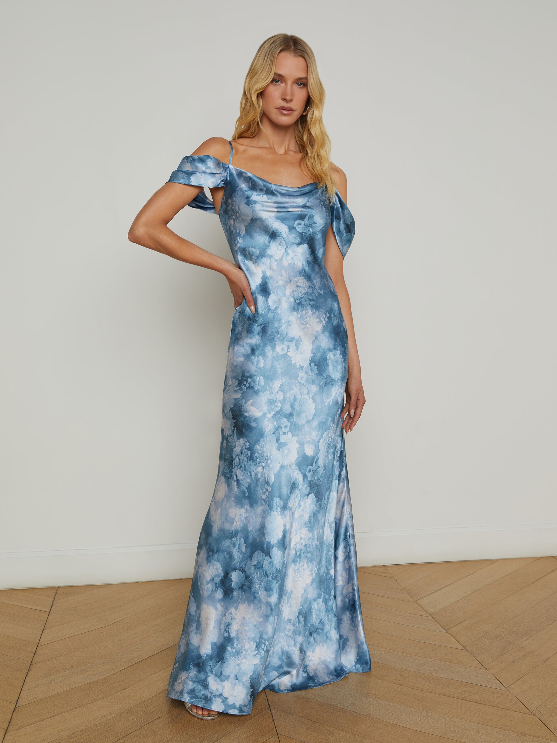 Kenna Silk Gown dress L'AGENCE