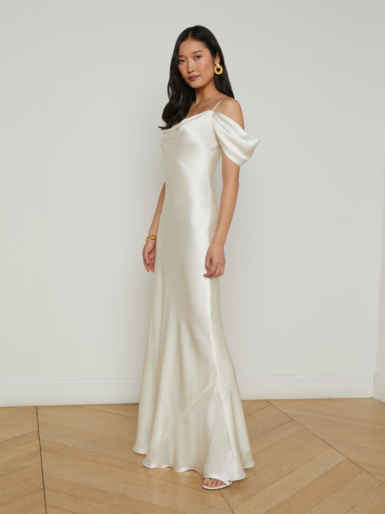 Kenna Silk Gown dress L'AGENCE