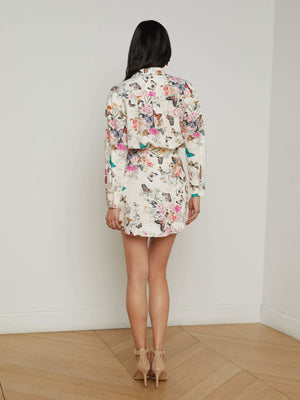 Demie Linen-Blend Shirt Dress dress L'AGENCE
