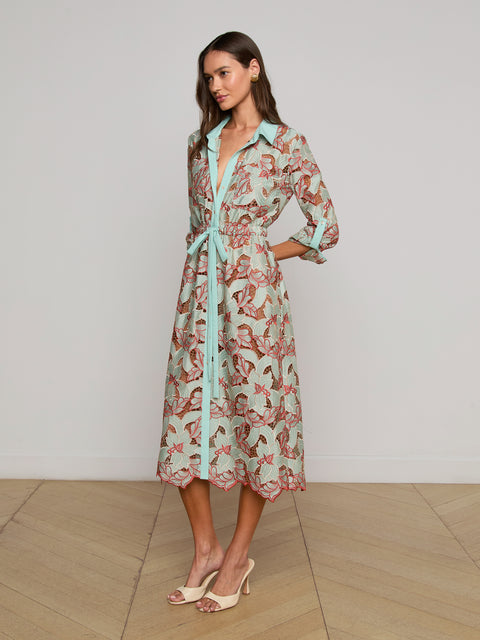 Emilio Lace Shirt Dress