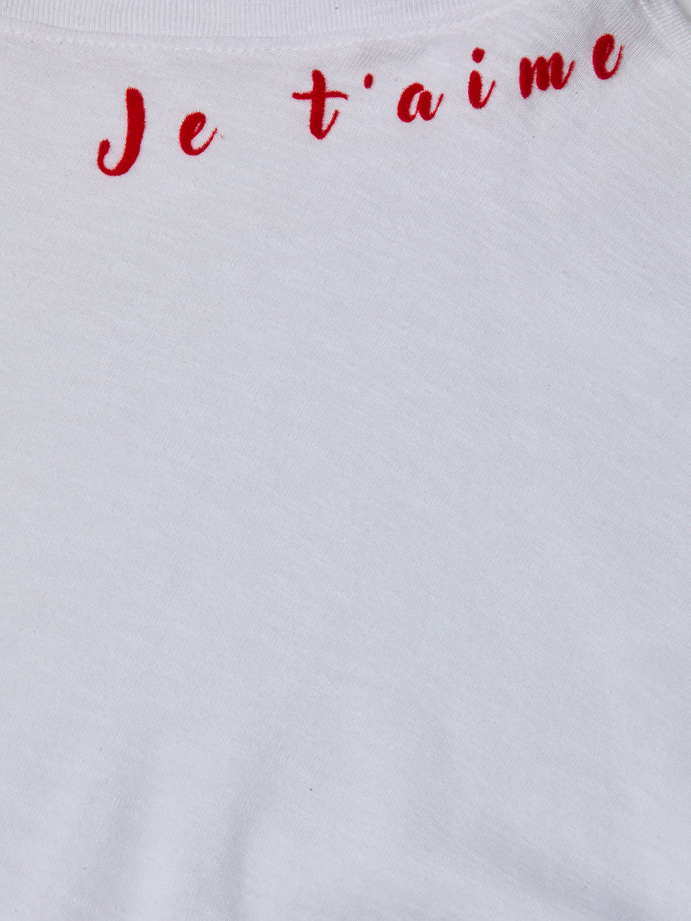 Sadie Embroidered Tee tee shirt L'AGENCE