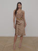 Perin Silk Midi Skirt