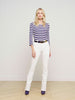 Lucille Striped Boatneck Top