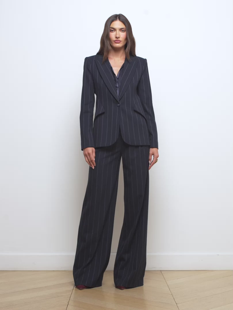 Allanah Pinstriped Trouser pant L'AGENCE