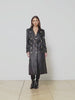Celina Leather Trench