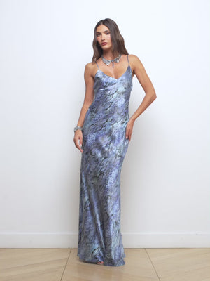 Serita Silk Gown dress L'AGENCE Sale