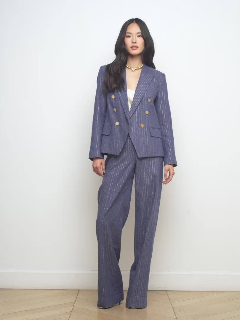 Kenzie Pinstriped Blazer blazer L'AGENCE