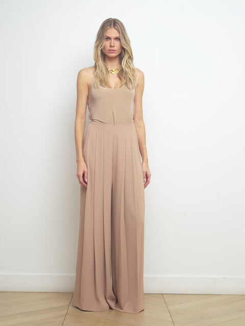 Nova Pleated Wide-Leg Pant pant L'AGENCE