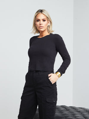 Image - Tara black channing trouser  L'AGENCE   