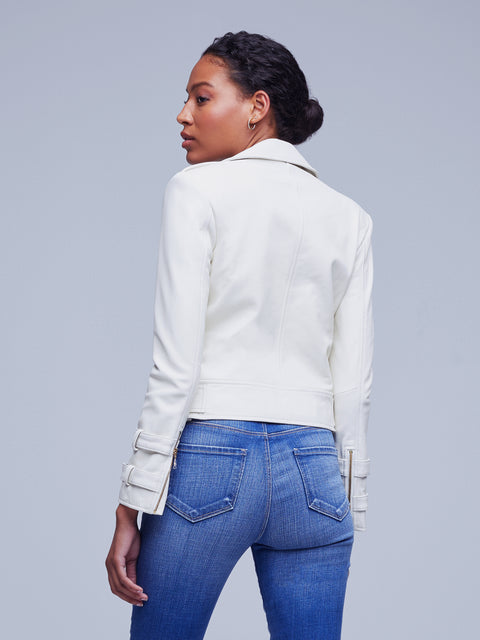 Billie Belted Leather Jacket