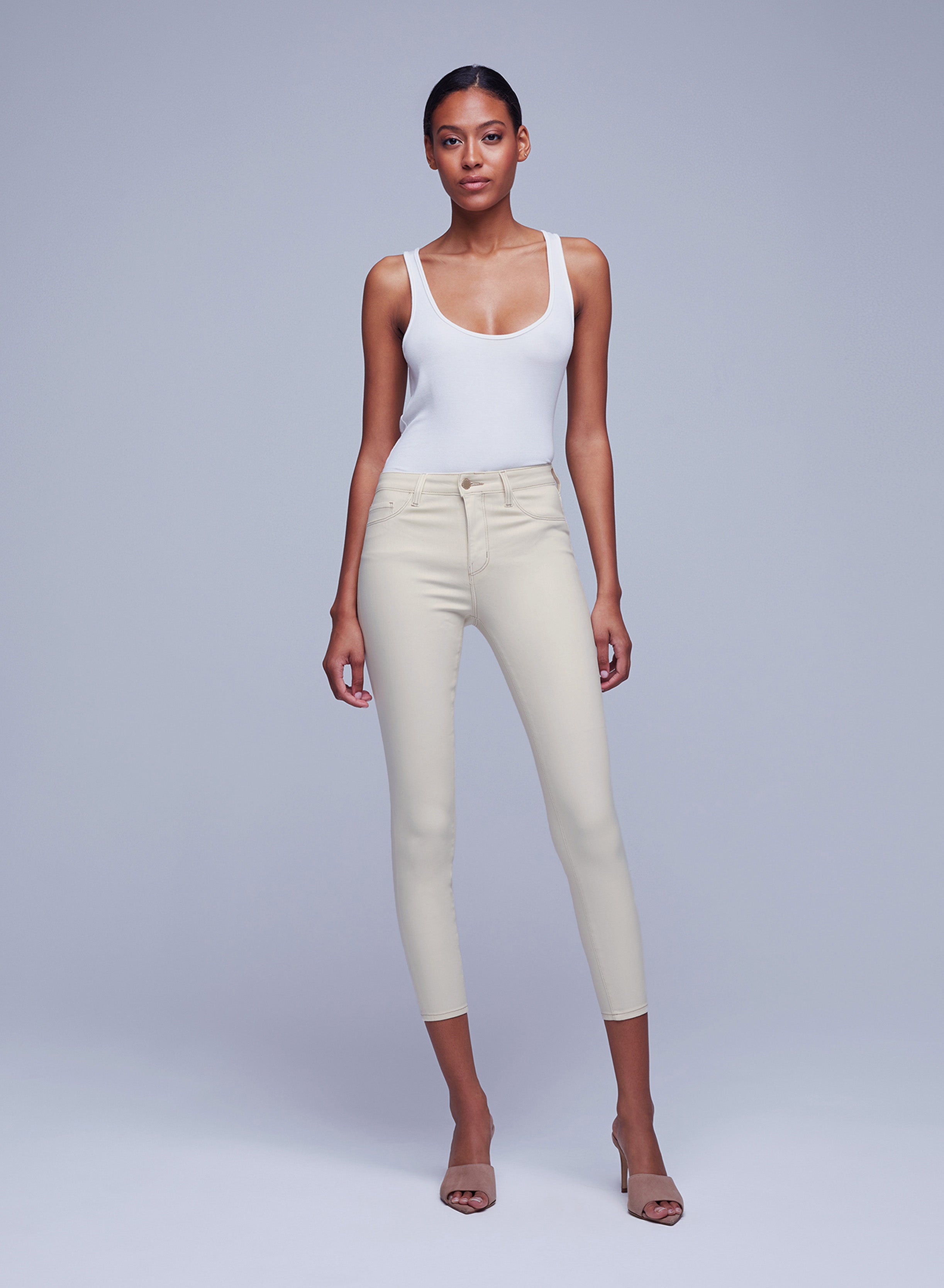 Cream coated clearance jeans