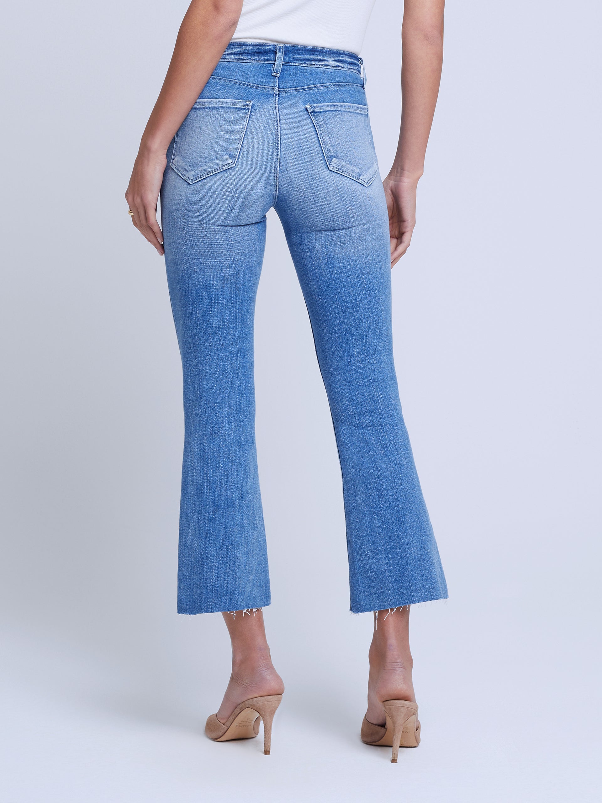 Kendra Cropped Flare Jean jean L'AGENCE Sale