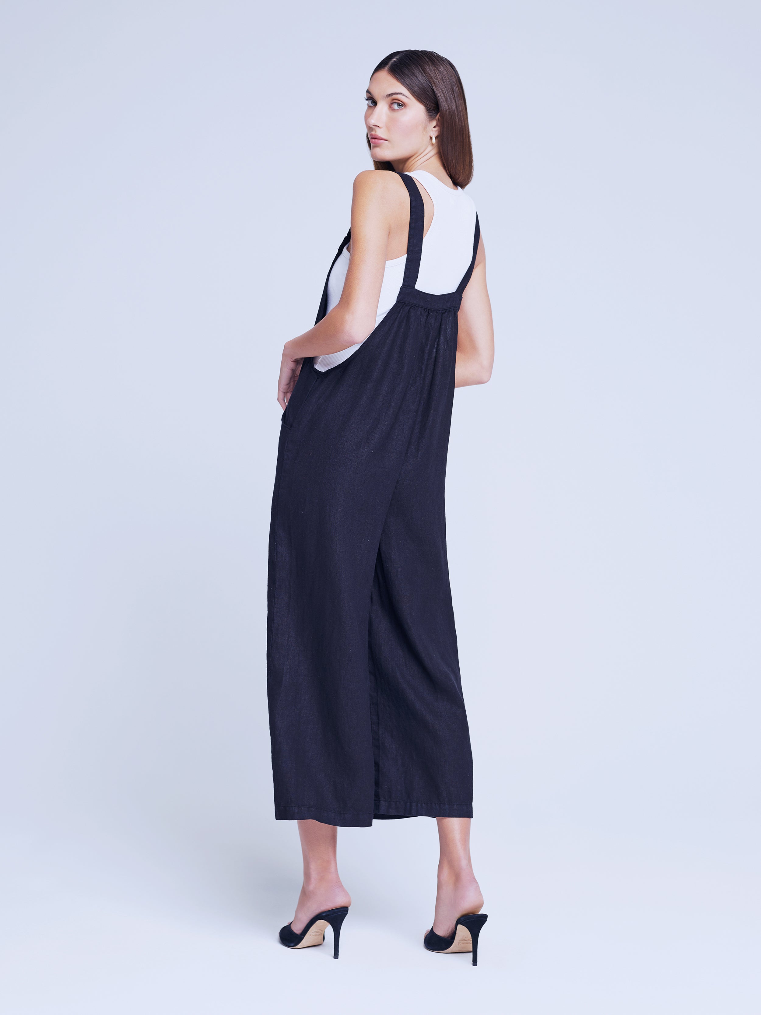 L'AGENCE Inaya Jumpsuit in Black